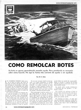 Cómo Remolcar Botes - Junio 1969