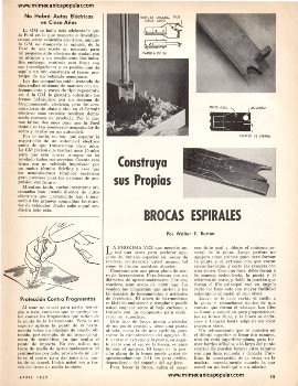 Construya sus Propias Brocas Espirales - Abril 1967