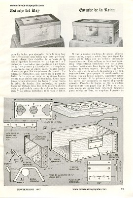 Construya un par de Estuches de Joyería - Noviembre 1947