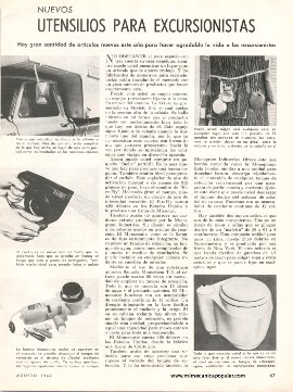 12 Maneras de Hacer Confortables Las Excursiones - Agosto 1967