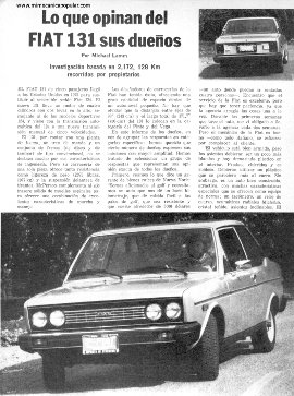 Informe de los dueños: Fiat 131 - Noviembre 1976