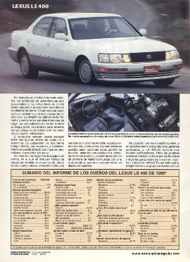 Informe de los dueños: Lexus LS 400 - Noviembre 1990