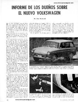Informe de los Dueños: Volkswagen 1600 - Noviembre 1966