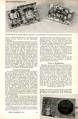 Radios de Transistores que Usted Puede Construir - Septiembre 1957