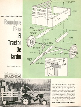 Remolque Para El Tractor De Jardín - Agosto 1963