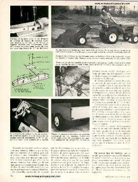 Remolque Para El Tractor De Jardín - Agosto 1963