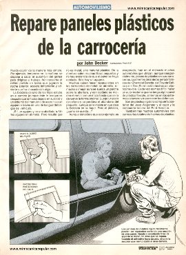Repare panales plásticos de la carrocería - Agosto 1991