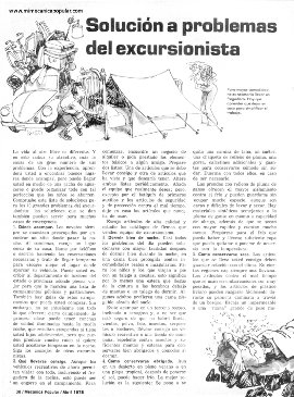 Solución a problemas del excursionista - Abril 1978