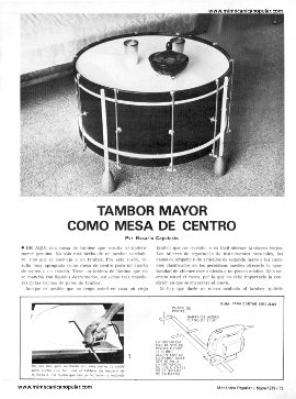 Tambor Mayor Como Mesa de Centro - Mayo 1973