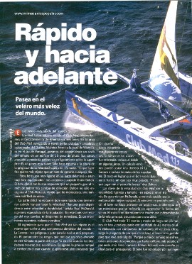 El velero más rápido del mundo - Marzo 2001