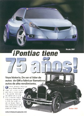 ¡Pontiac tiene 75 años! - Mayo 2001