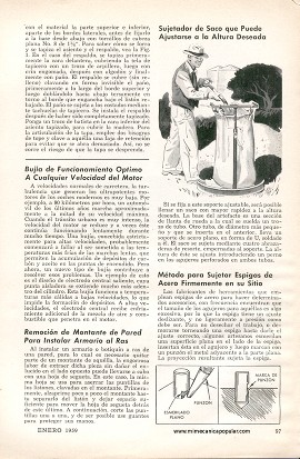 Escabel de Combinación - Enero 1959