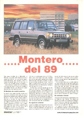 Mitsubishi Montero del 89 - Diciembre 1988