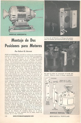 Montaje de Dos Posiciones para Motores Eléctricos - Julio 1951