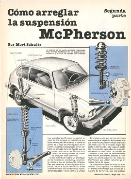 Cómo arreglar la suspensión McPherson - Mayo 1981