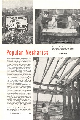 Construya la Casa de MP -Parte 2 - Febrero 1951
