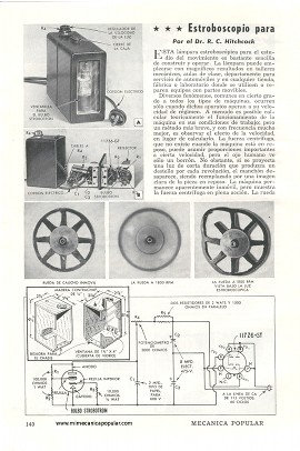 Estroboscopio para Estudiar Partes en Movimiento - Enero 1951