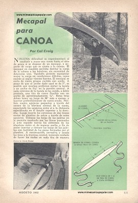 Mecapal para Canoa - Agosto 1952