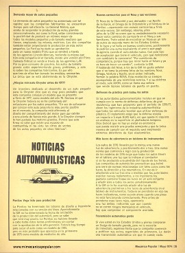 Noticias Automovilísticas - Mayo 1974