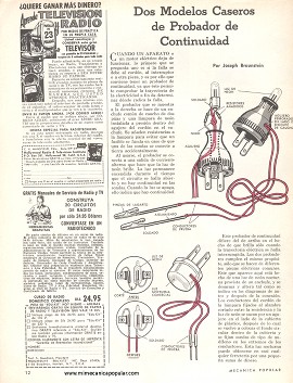 Dos Modelos Caseros de Probador de Continuidad - Marzo 1966
