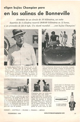 Publicidad - Bujías Champion - Febrero 1960