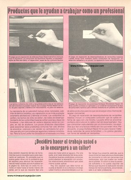 Arregle su carrocería - Diciembre 1984