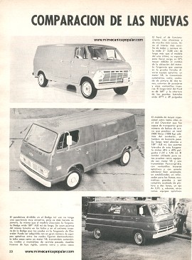 Comparación de las nuevas furgonetas - Diciembre 1968