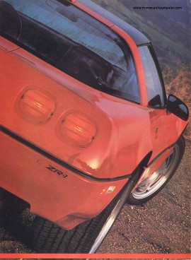 Manejando el Corvette ZR-1 - Septiembre 1989