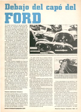 Debajo del capó de los autos Ford del 85 - Diciembre 1984