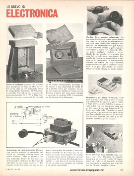 Lo Nuevo en Electrónica - Enero 1967
