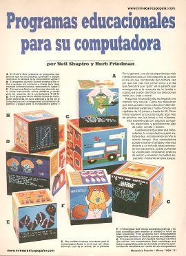 Programas educacionales para su computadora - Marzo 1984
