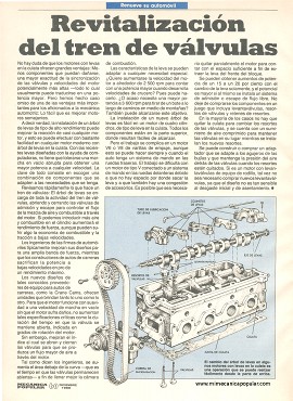 Revitalización del tren de válvulas - Diciembre 1989
