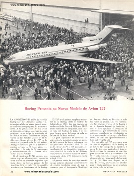 Boeing Presenta su Nuevo Modelo de Avión 727 - Marzo 1963