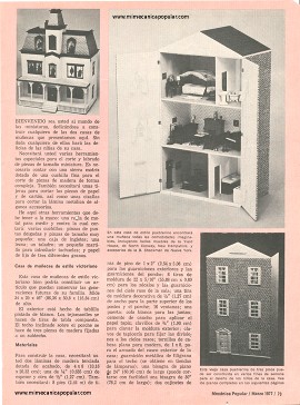 Casas de muñecas que Ud. puede hacer - Marzo 1977