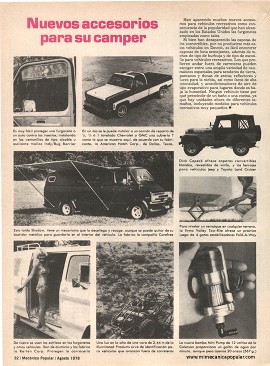 Cómo comprar un camper de uso - Agosto 1978