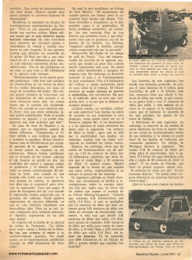 Lo que opinan los dueños de: Autos Eléctricos - Junio 1977