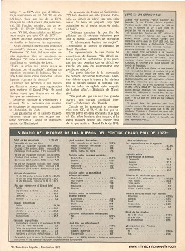 Informe de los dueños: Pontiac Grand Prix - Noviembre 1977