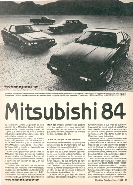 Mitsubishi 84 - Enero 1984