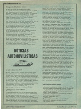 Noticias Automovilísticas - Junio 1977