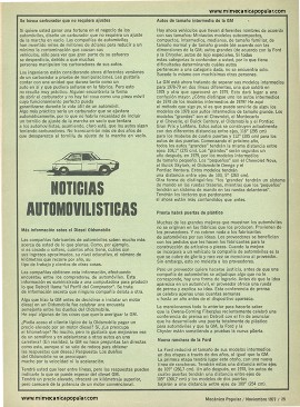 Noticias Automovilísticas - Noviembre 1977