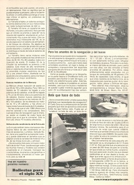 Potentes motores fuera de borda para el 84 - Febrero 1984