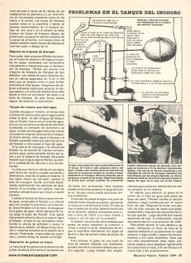 Cómo resolver 4 problemas de plomería - Febrero 1984