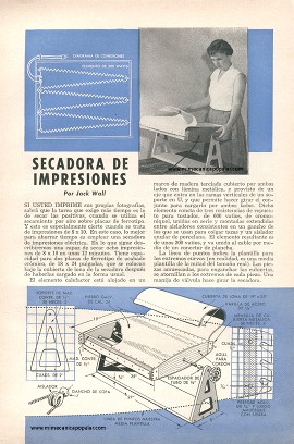Secadora de Impresiones - Octubre 1956