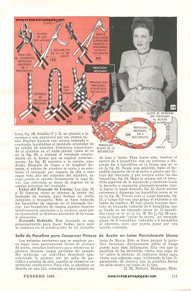 Trenzados con Bocadillo de Algodón - Febrero 1949