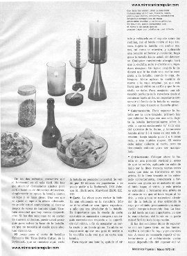 Adornos de Botellas Desechadas - Marzo 1973