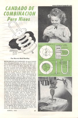 Candado de Combinación Para Niños - Abril 1952