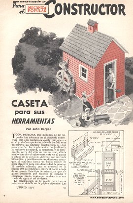 Caseta para sus Herramientas - Junio 1954