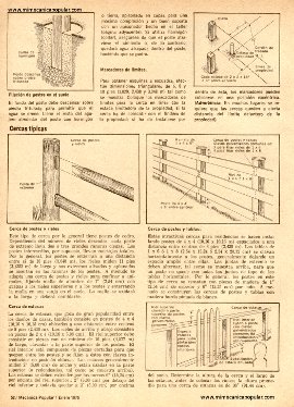 Cómo Construir e Instalar Cercas - Enero 1975