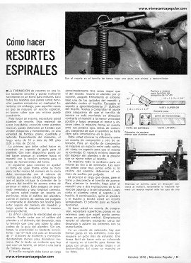 Cómo hacer Resortes Espirales - Octubre 1970