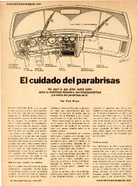 El cuidado del parabrisas - Julio 1977